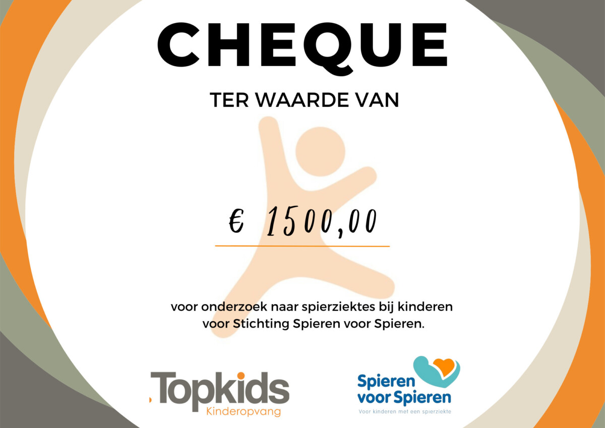 cheque sponsorloop topkids